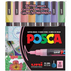 8 Marqueurs à peinture POSCA PC-3M couleurs pailletées