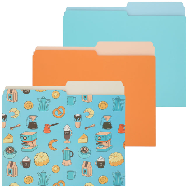 Pqt 3 chemises format lettre rétro café