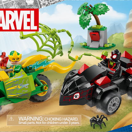 LEGO® Marvel Spidey et ses amis extraordinaires La poursuite en dino-véhicules de Spin et Electro 11198
