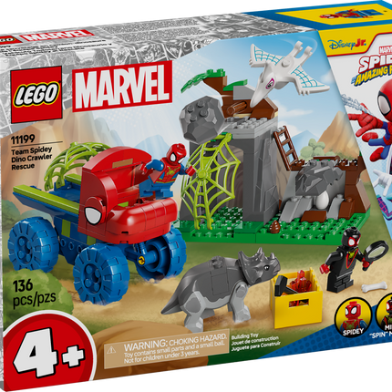 LEGO® Marvel Spidey et ses amis extraordinaires Le sauvetage en camion-dinosaure de l’équipe Spidey 11199