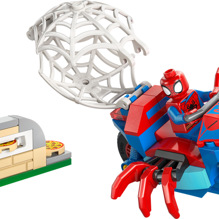 Lego Marvel 11206 Spider-Man on his motorcycle versus Rhino