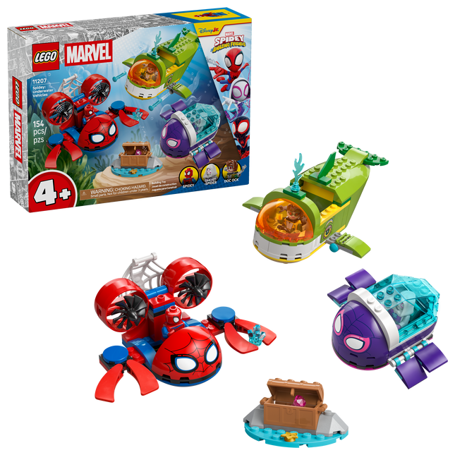 Lego Marvel 11207 Spidey : Les véhicules sous-marins