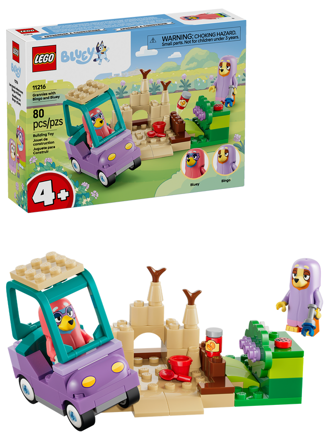 LEGO® Bluey Les Grand-Mères avec Bingo et Bluey, Jouet 11216