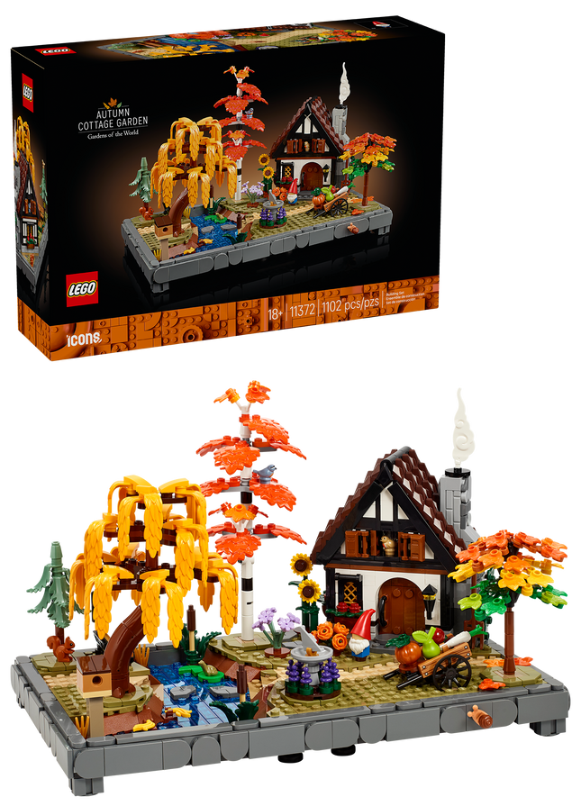 Lego Icons 11372 Le jardin du chalet d’automne