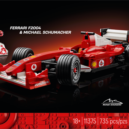 Lego Icons 11375 The Ferrari F2004 and Michael Schumacher