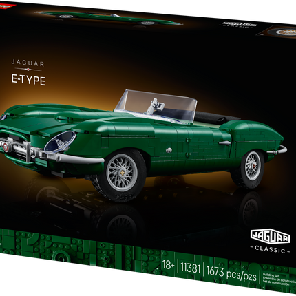 LEGO® Icons Jaguar E-type, Classic Sports Car Model 11381