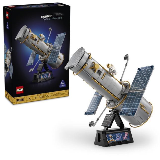 LEGO® Icons Le télescope spatial Hubble, Ensemble de décoration scientifique 11382