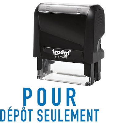 Timbre Encreur Printy, Grand, « Pour Dépôt Seulement »