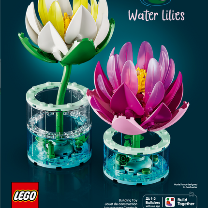 LEGO® Botanicals Water Lilies, Flower Set 11511