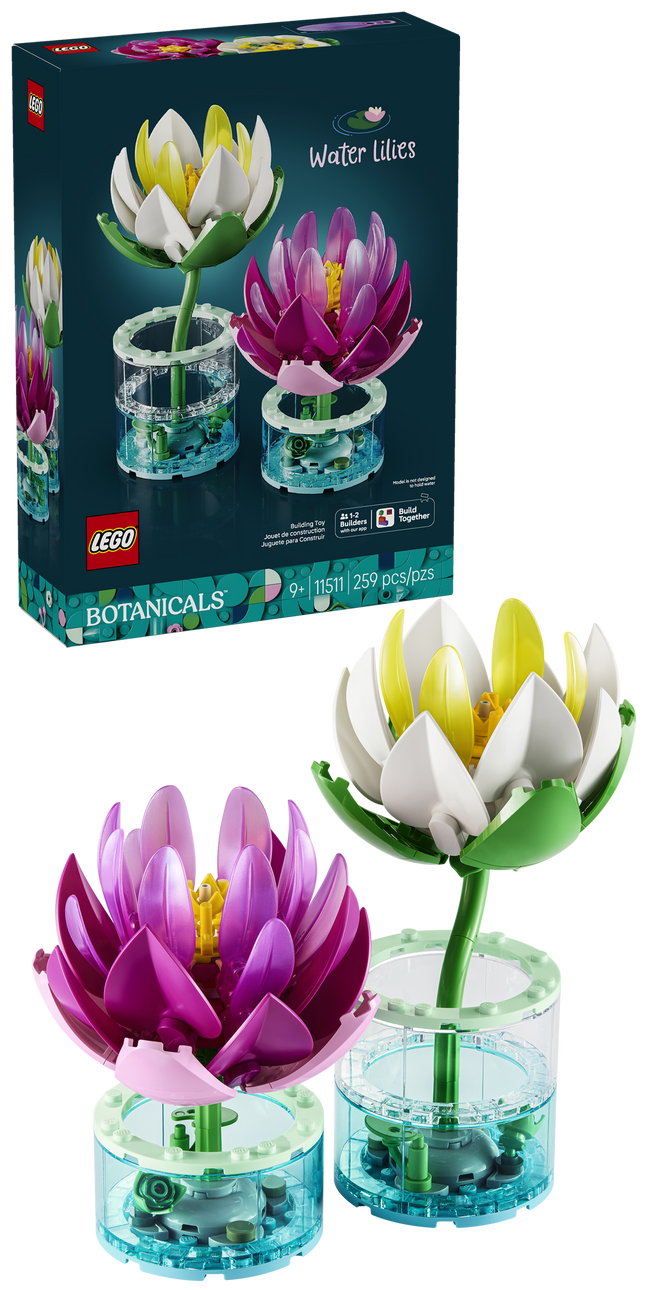 LEGO® Botanicals Les Nénuphars, Ensemble de Fleurs 11511