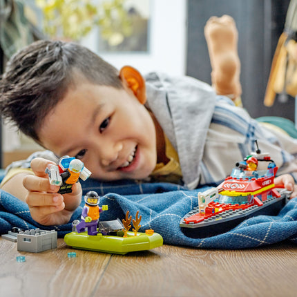 Lego city 60373 fire rescue boat 5+ | 144pcs