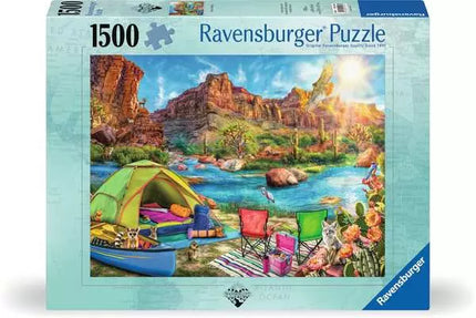 Puzzle 1500 pcs canyon camping wanderlust