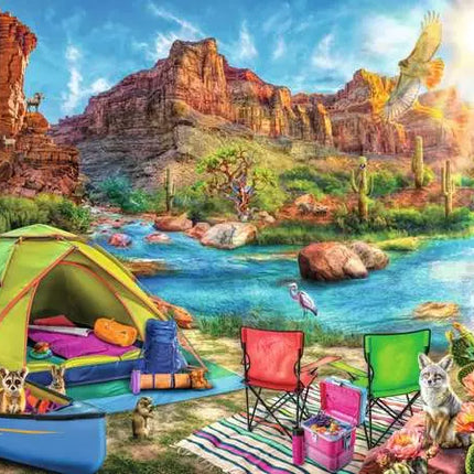 Puzzle 1500 pcs canyon camping wanderlust