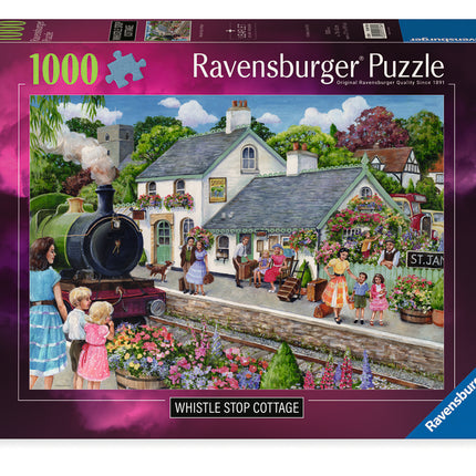 C-T Ravensburger Whistle Stop Cottage 1000 Pc Puzzle