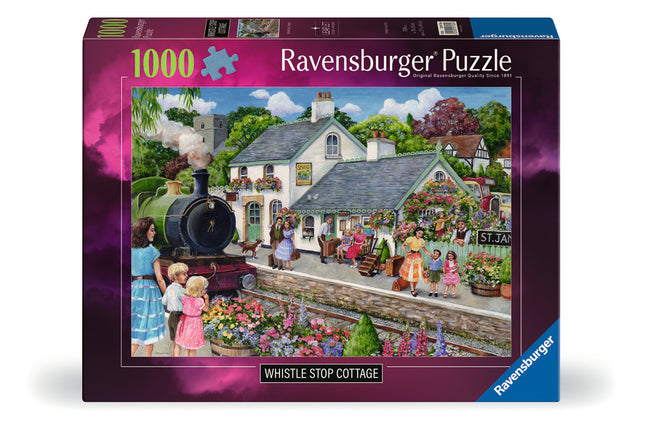 C-T Ravensburger Whistle Stop Cottage 1000 Pc Puzzle