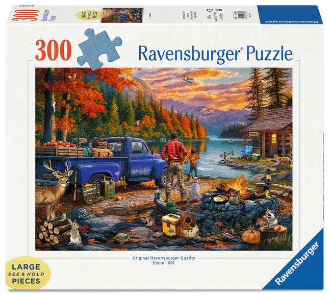 C-T Ravensburger Sunset Lake 300 Pc Puzzle LF