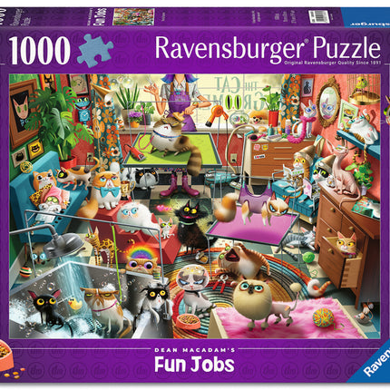 C-T Ravensburger MacAdam: The Cat Groomer 1000 pc Puzzle