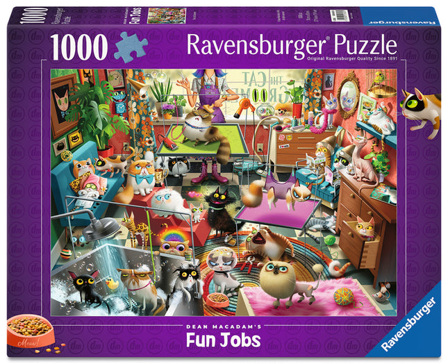 C-T Ravensburger MacAdam: The Cat Groomer 1000 pc Puzzle