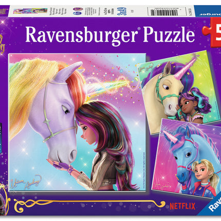 C-T Ravensburger Unicorn Academy 3x49 Pc Puzzle