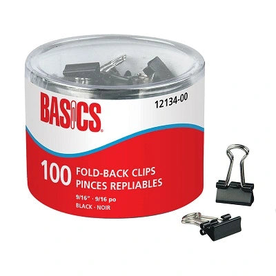 Pinces repliables - 9/16" Wide 1/4" Capacity Basics Brand 100/Tub