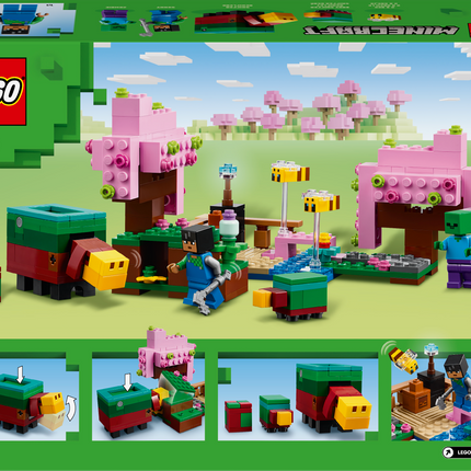 Lego minecraft 21260 cherry blossom garden