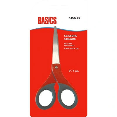 Basics 5" Straight Handle Scissors 