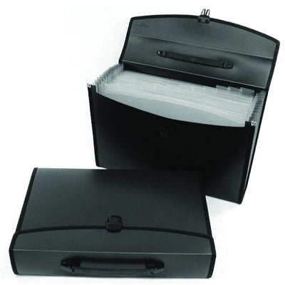 Classeur Portatif À 13 Pochettes, Format Légal/Lettre, Noir
