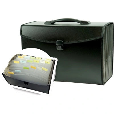 Classeur Portatif À 21 Pochettes, Format Légal/Lettre, Noir