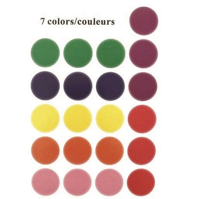 Étiquettes De Couleurs Assorties De Dblg, Circulaires, 504/Pqt