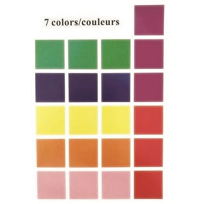 Étiquettes De Couleurs Assorties De Dblg, Carrées, 504/Pqt