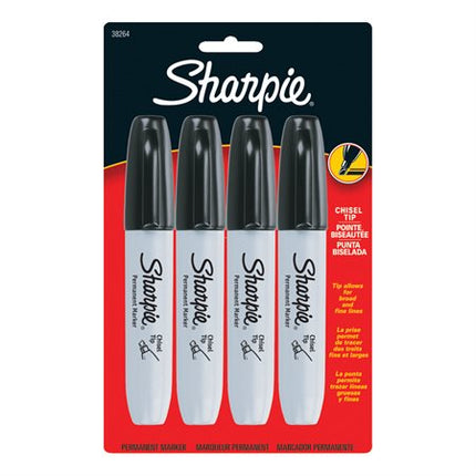 Sharpie® Permanent Marker, 4-Pack, Black