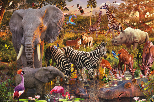 Jigsaw 3000 - African Animals - Ravensburger