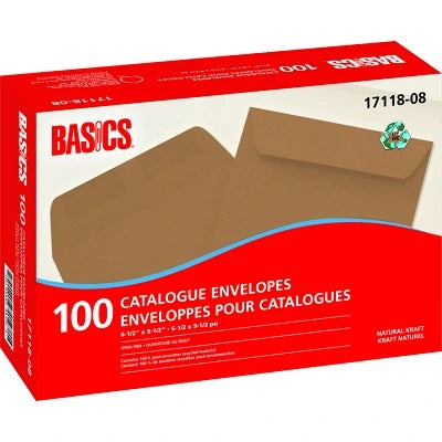 Envelope-Basics Catalogue 6-1/2" X 9-1/2", Natural Kraft