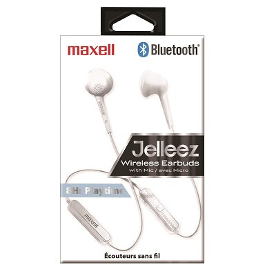 Écouteurs-Boutons Jelleez Sans Fil Avec Micro De Maxell, Blanc