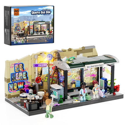 Lumibricks Graffiti Bus Stop 514PCS