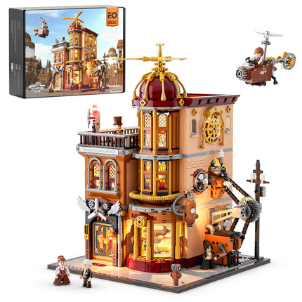 Lumibricks Steampunk Flying Club 1858PCS