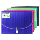 Classeur expansible 13 pochettes format lettre coul. asst