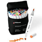 SET OF DOUBLE-TIP ALCOHOL MARKERS - 48 PIECES