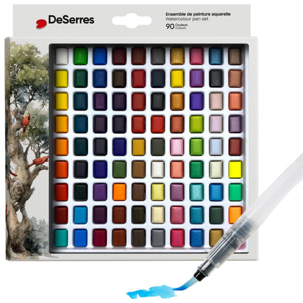 WATERCOLOUR SET - 90 LOOSE HALF PANS