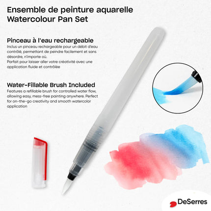 WATERCOLOUR SET - 90 LOOSE HALF PANS