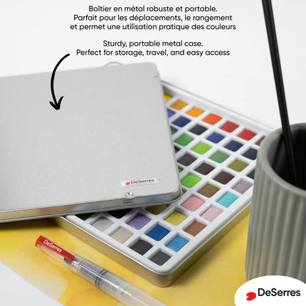 WATERCOLOUR SET - 90 LOOSE HALF PANS