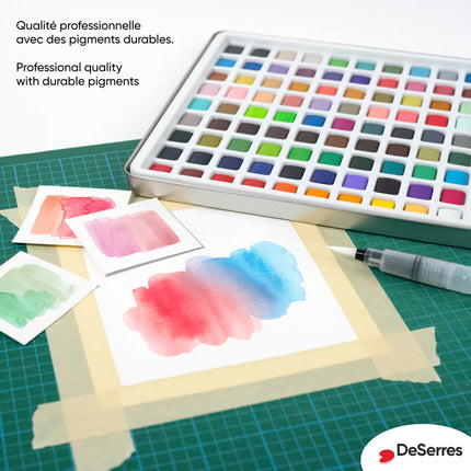 WATERCOLOUR SET - 90 LOOSE HALF PANS