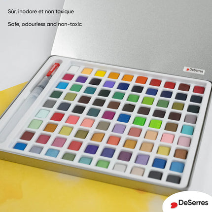 WATERCOLOUR SET - 90 LOOSE HALF PANS