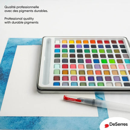 WATERCOLOUR SET - 90 LOOSE HALF PANS