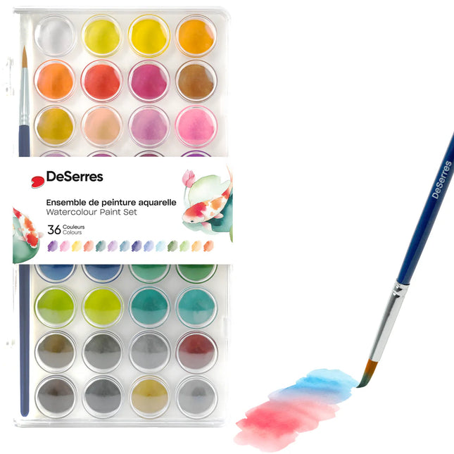 WATERCOLOR SET - 36 COLORS