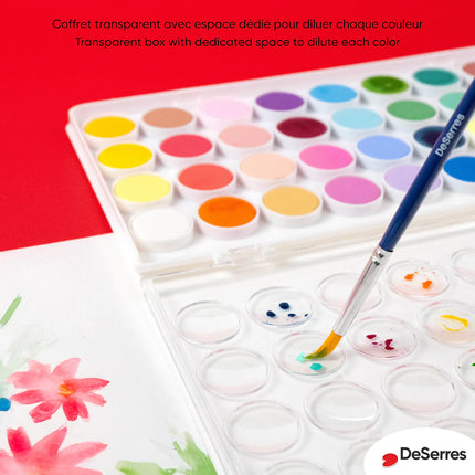 ENSEMBLE AQUARELLE - 36 COULEURS