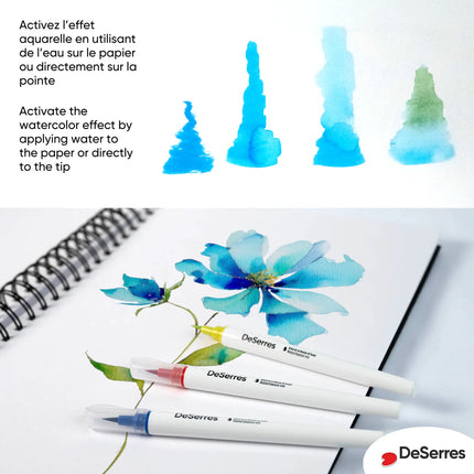 SET OF 24 LOOSE WATERCOLOR MARKERS