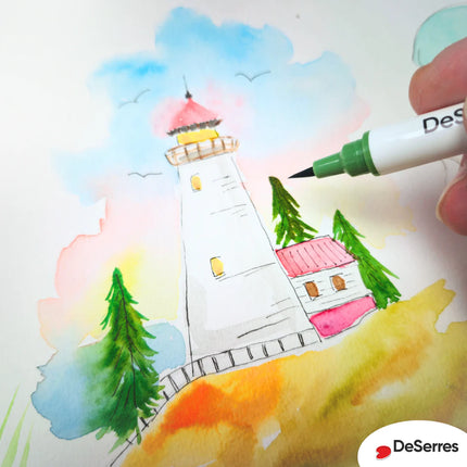 SET OF 24 LOOSE WATERCOLOR MARKERS