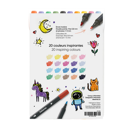 SET OF 20 MARKERS FOR UNDESERVING CHILDREN