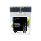 SET OF 48 DUAL TIP ALCOHOL MARKERS VIBRANT COLORS